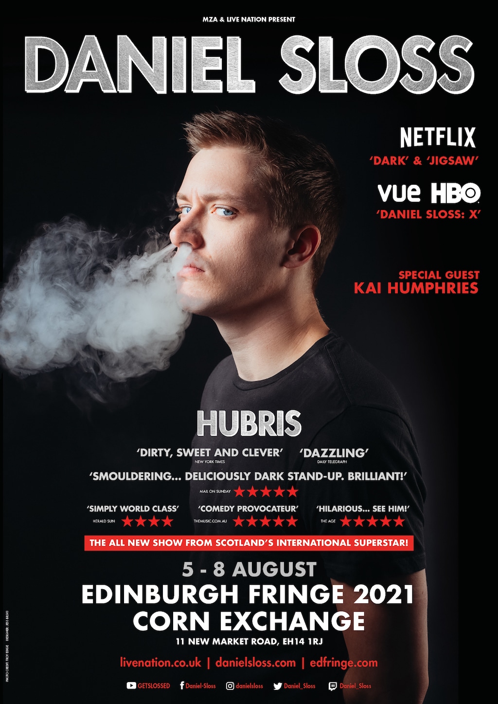 daniel sloss tour 2021